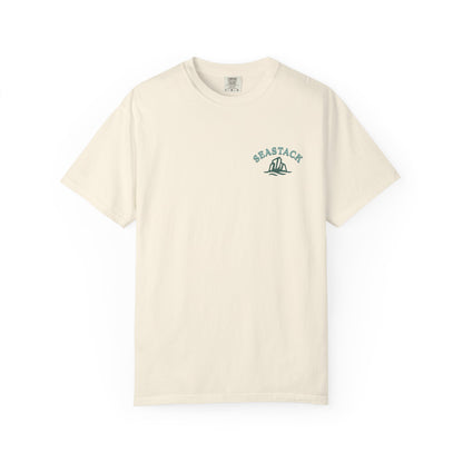 SeaStack Coastal T-Shirt — "Rooted on the Coast" Graphic Tee