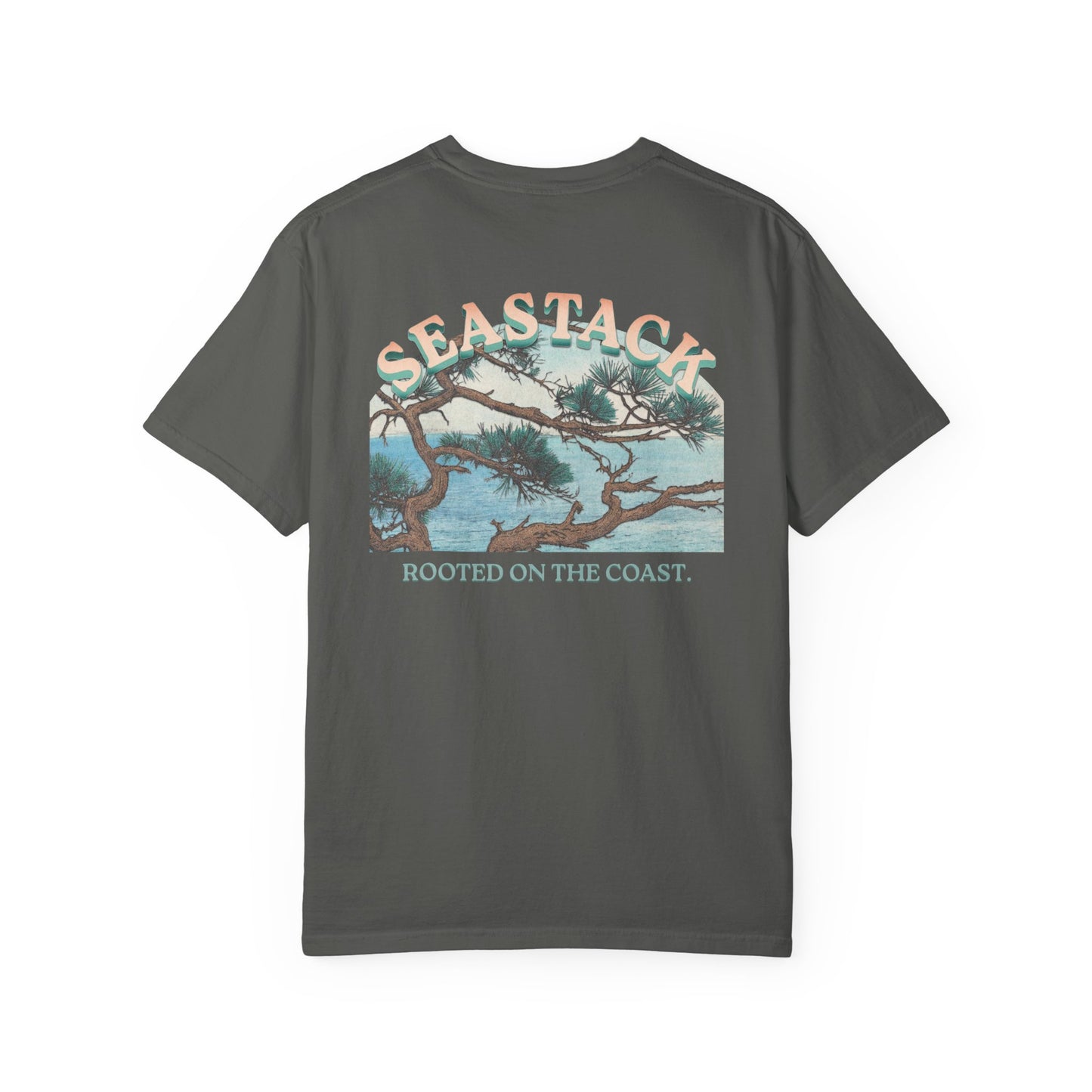 SeaStack Coastal T-Shirt — "Rooted on the Coast" Graphic Tee