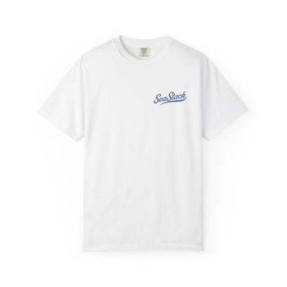 Cascadia PNW Graphic T-Shirt — "Sea Shack" Chest Logo & Vintage Bandana Back Print