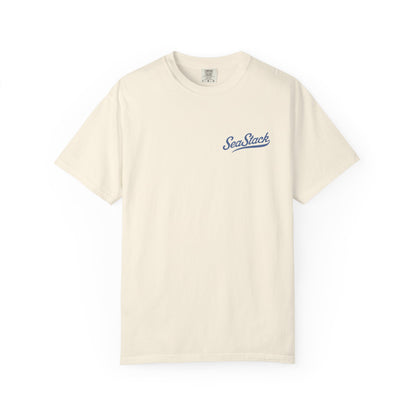 Cascadia PNW Graphic T-Shirt — "Sea Shack" Chest Logo & Vintage Bandana Back Print