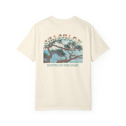 SeaStack Coastal T-Shirt — "Rooted on the Coast" Graphic Tee